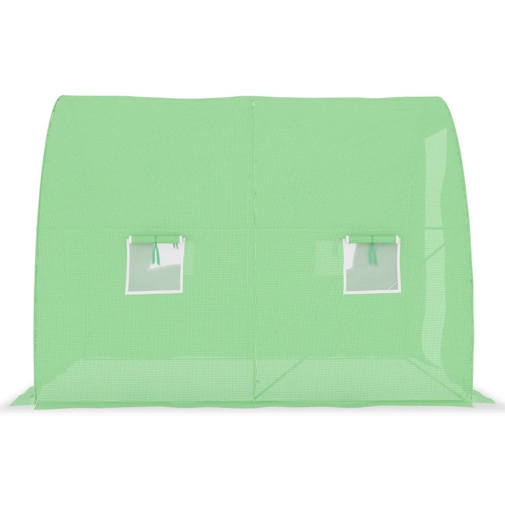 Greenhouse Green Polyethylene mesh fabric, Galvanized steel Medium. Picture 5