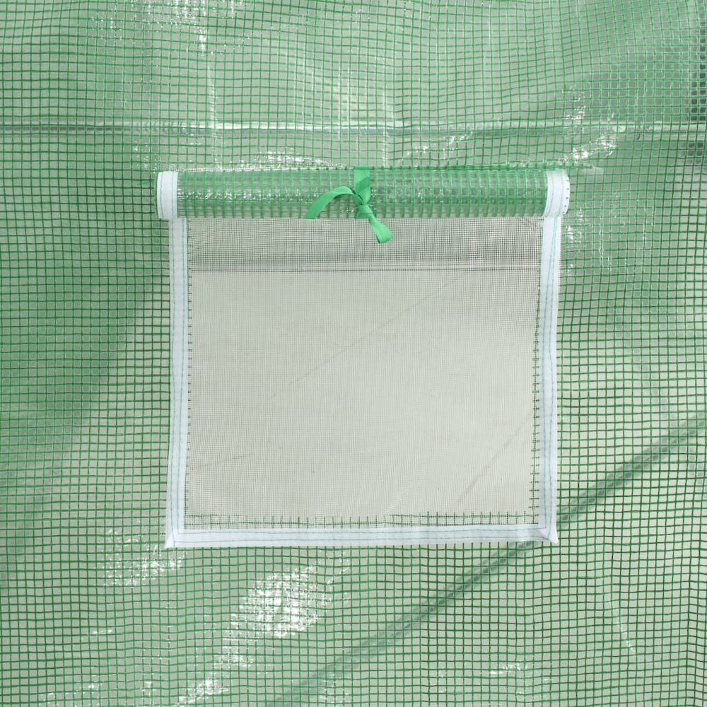 Greenhouse Green Polyethylene mesh fabric, Galvanized steel Medium. Picture 6