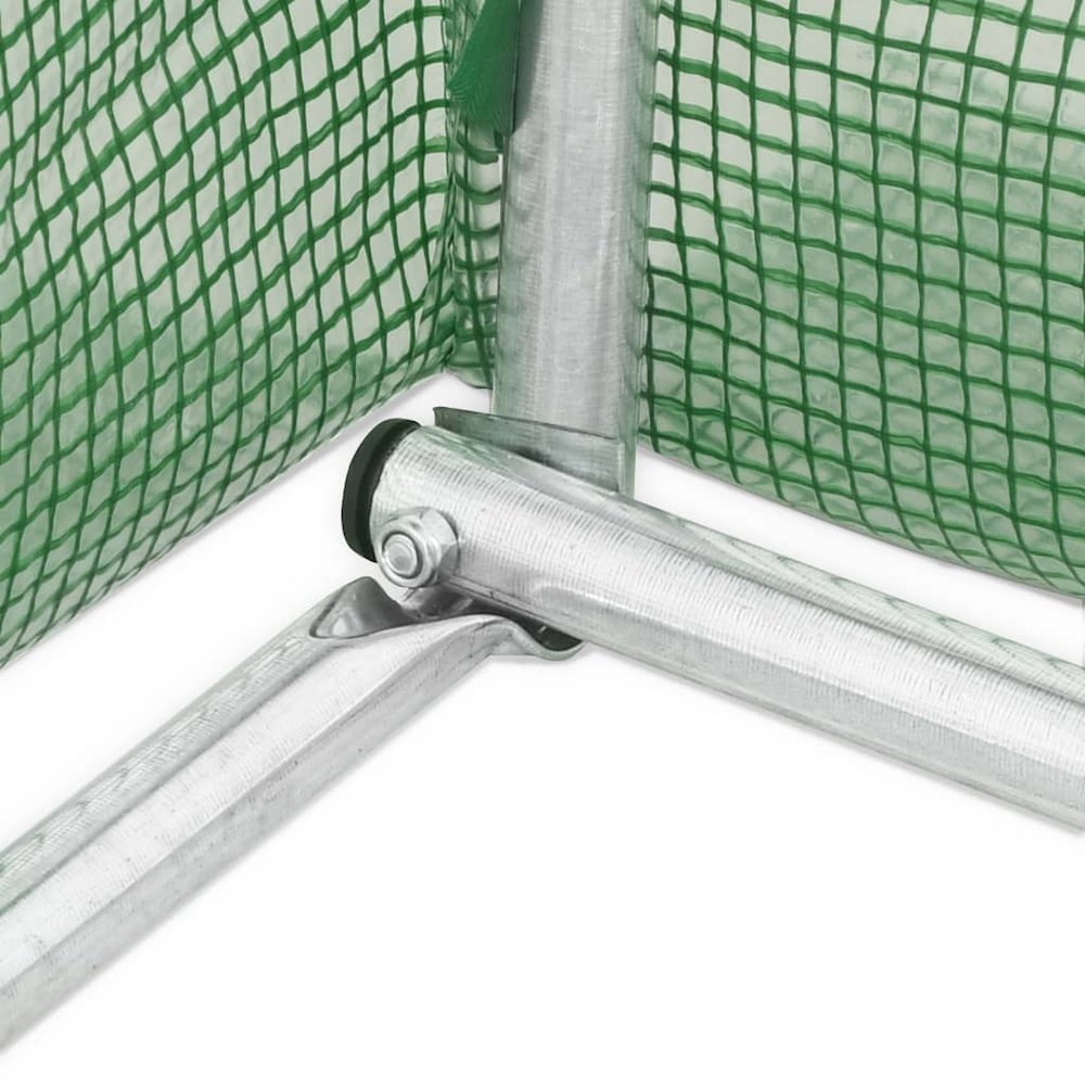 Greenhouse Green Polyethylene mesh fabric, Galvanized steel Medium. Picture 7