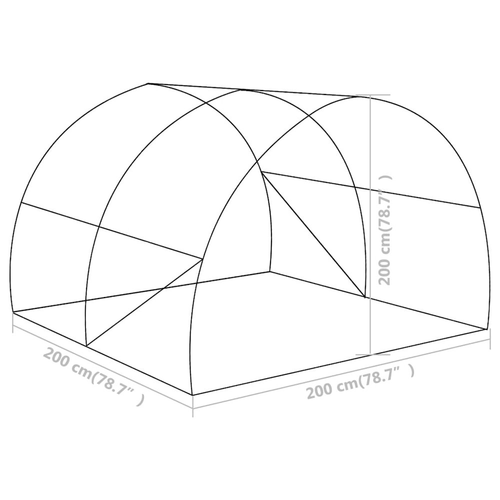 Greenhouse Green Galvanized steel, PE mesh fabric Medium. Picture 12