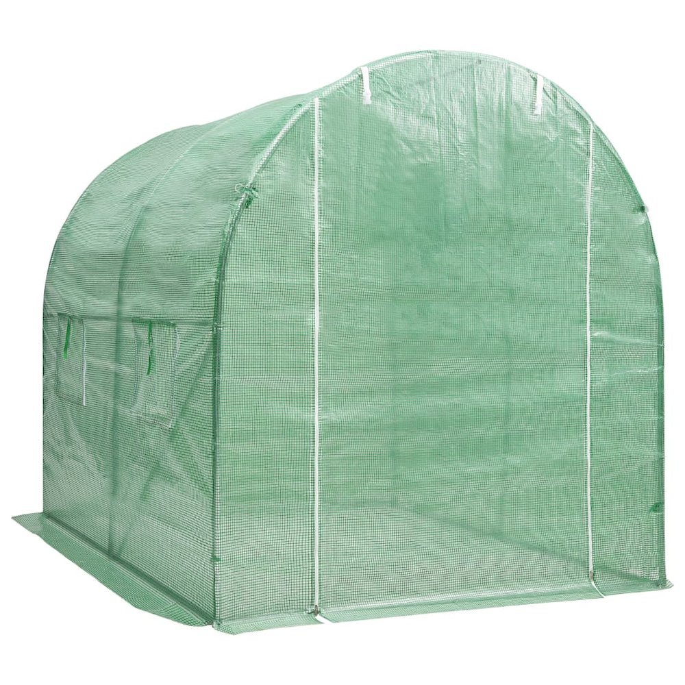 Greenhouse Green Galvanized steel, PE mesh fabric Medium. Picture 4