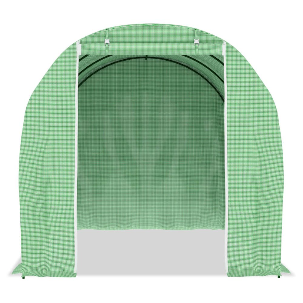 Greenhouse Green Polyethylene mesh fabric, Galvanized steel. Picture 3