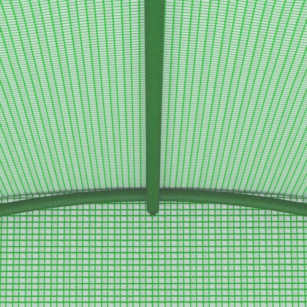 Greenhouse Green Polyethylene mesh fabric, Galvanized steel. Picture 7