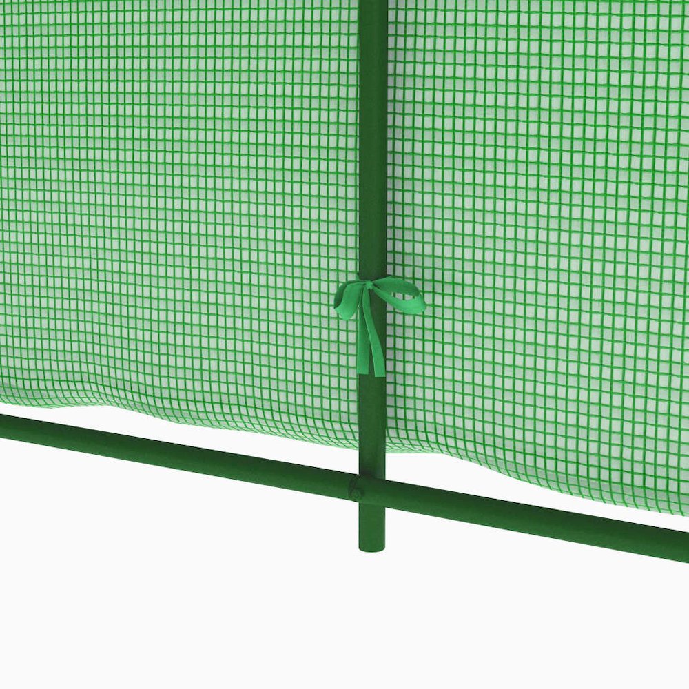 Greenhouse Green Polyethylene mesh fabric, Galvanized steel. Picture 9