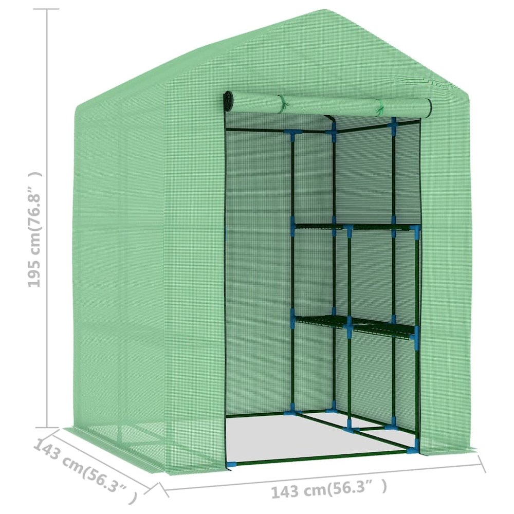 Greenhouse Green Polyethylene mesh fabric Large Shelving. Picture 10