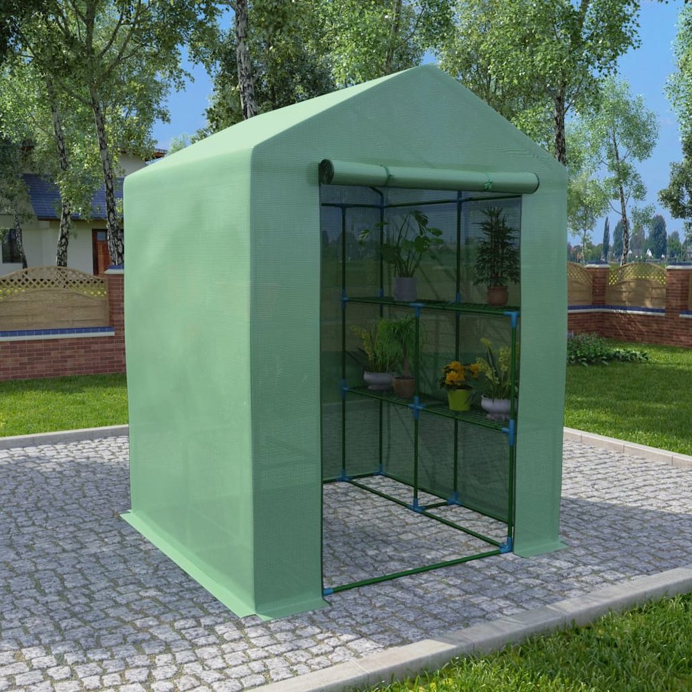 Greenhouse Green Polyethylene mesh fabric Large Shelving. Picture 1