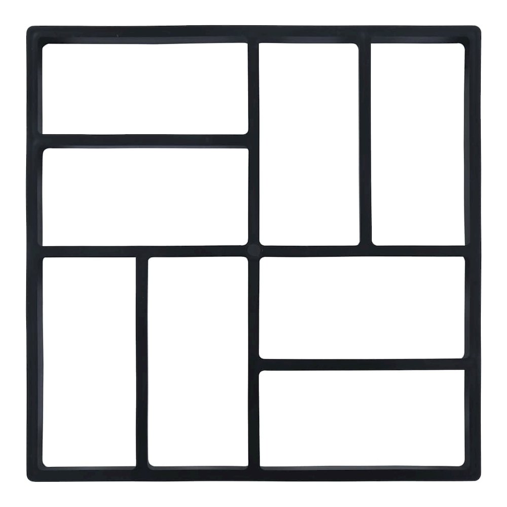 vidaXL Pavement Moulds 2 pcs 15.7"x15.7"x1.6" Plastic 8610. Picture 4