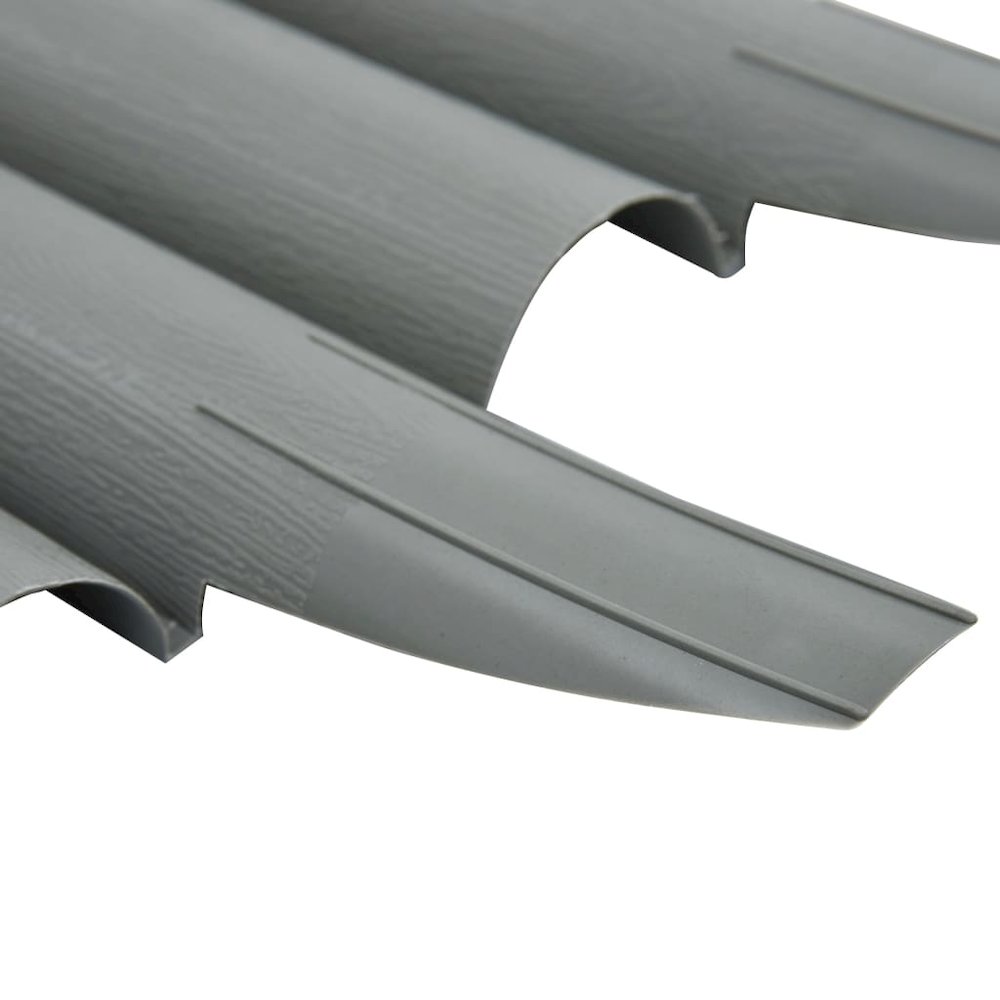 vidaXL Lawn Edgings 36 pcs Gray 393.7" PP, 48621. Picture 6