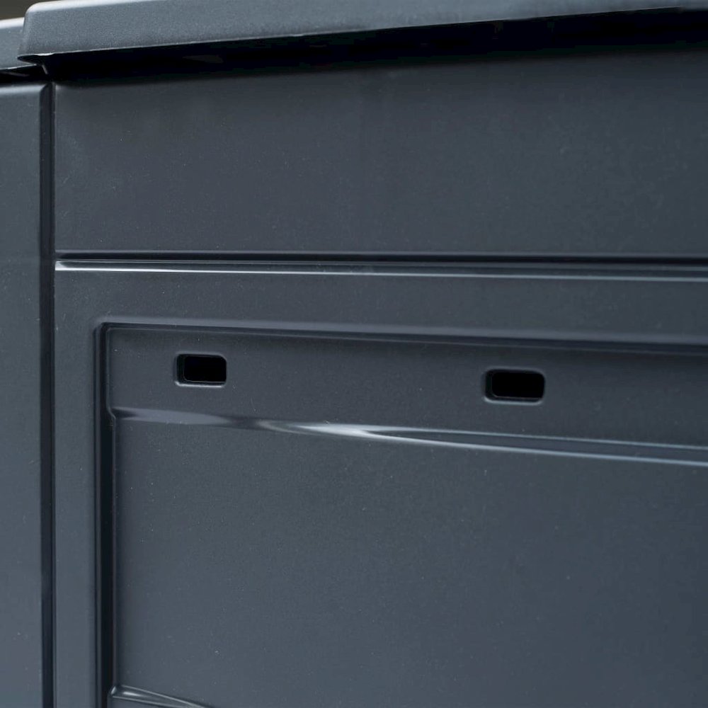 Garden Composter Grey Plastic 137.1 gal UV-resistant materials. Picture 5