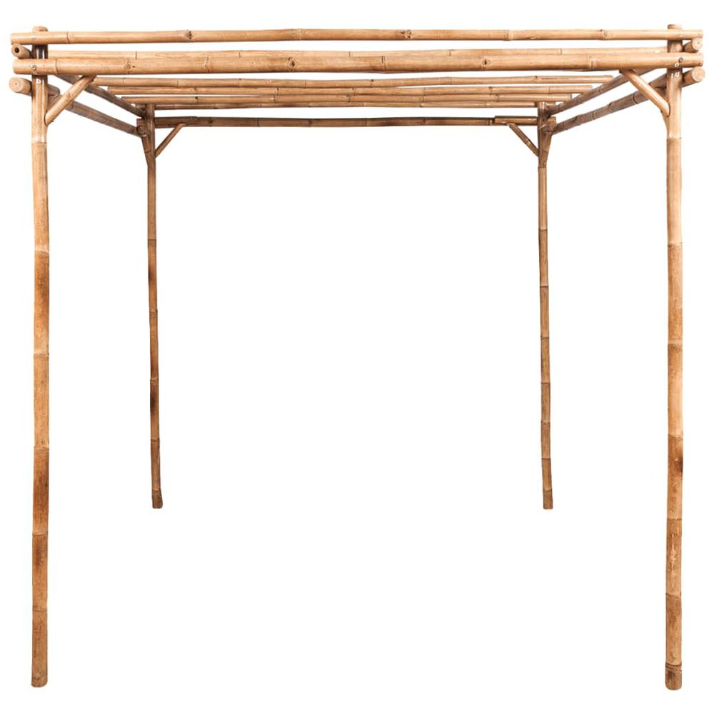 Pergola Natural Bamboo 67.0 x 67.0 x 86.6 in Tough Pergola. Picture 2