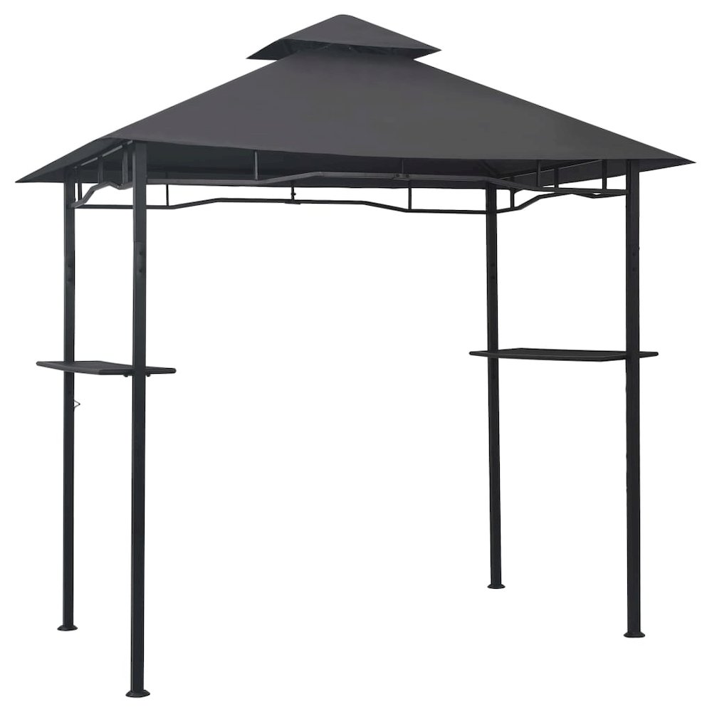 BBQ Gazebo Anthracite Steel, 100% polyester fabric Large. Picture 2