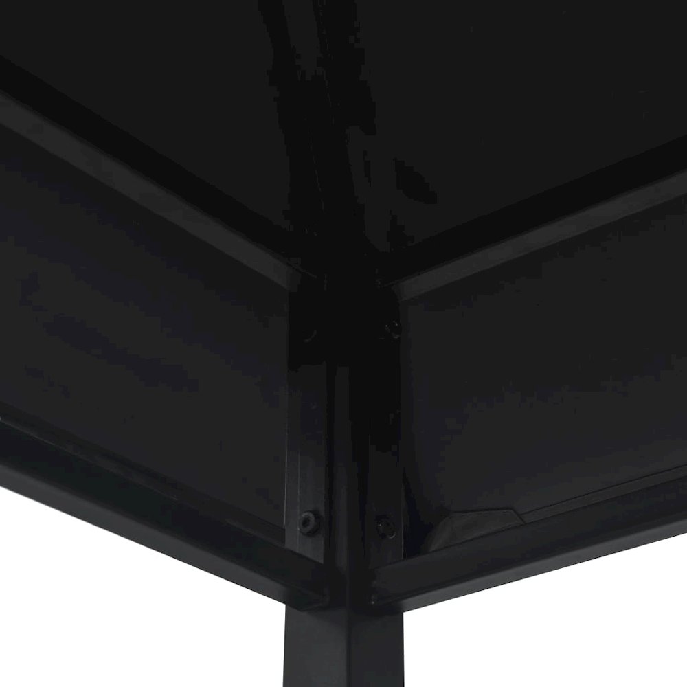 BBQ Gazebo Anthracite Steel, 100% polyester fabric Large. Picture 5