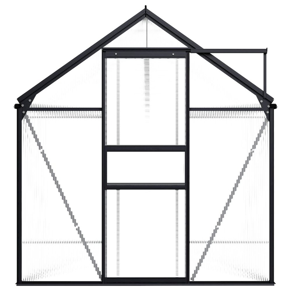 Greenhouse Anthracite, Transparent Aluminum, Polycarbonate. Picture 2