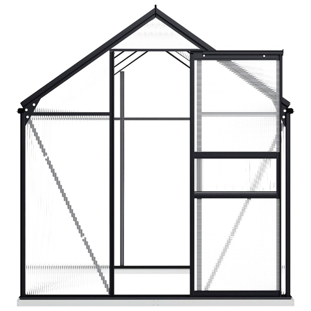 Greenhouse Anthracite and Transparent Aluminum and Polycarbonate. Picture 4