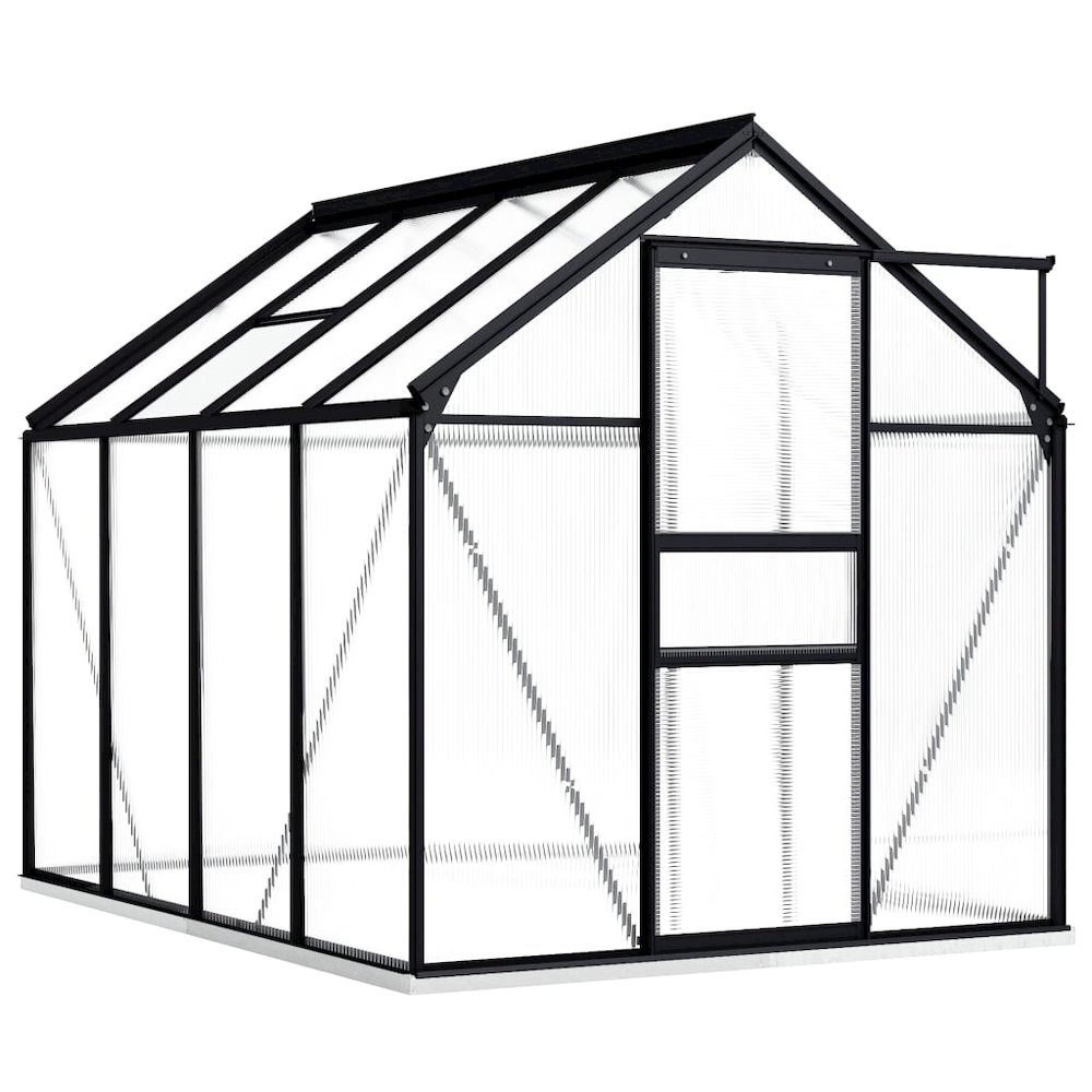 Greenhouse Anthracite and transparent Aluminum and polycarbonate. Picture 1