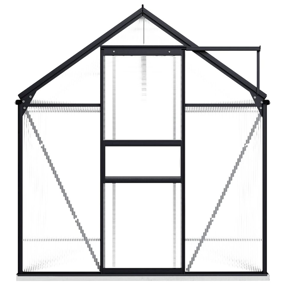 Greenhouse Anthracite and transparent Aluminum and polycarbonate. Picture 2