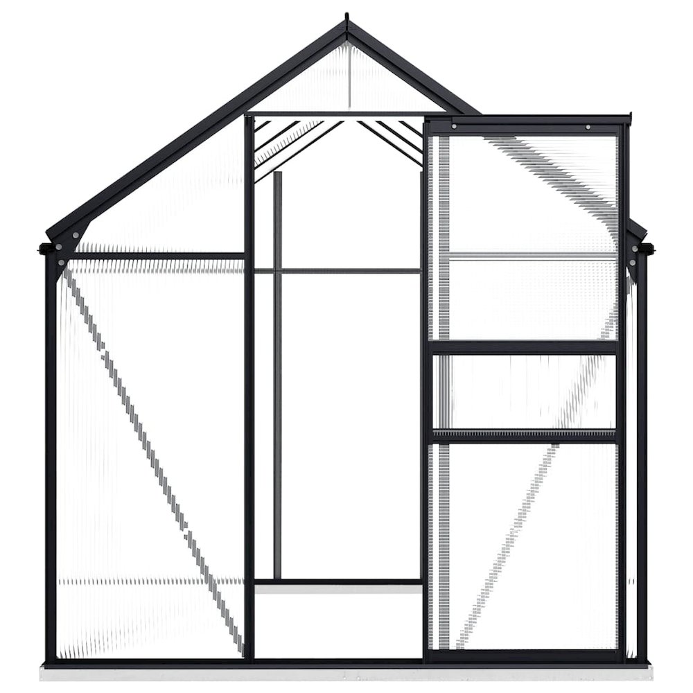 Greenhouse Anthracite and transparent Aluminum and polycarbonate. Picture 3