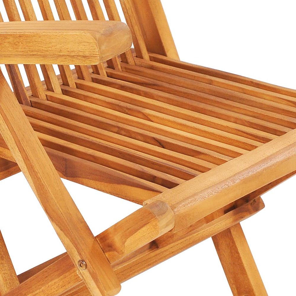 Garden Table And Chair Natural Teak. Picture 11
