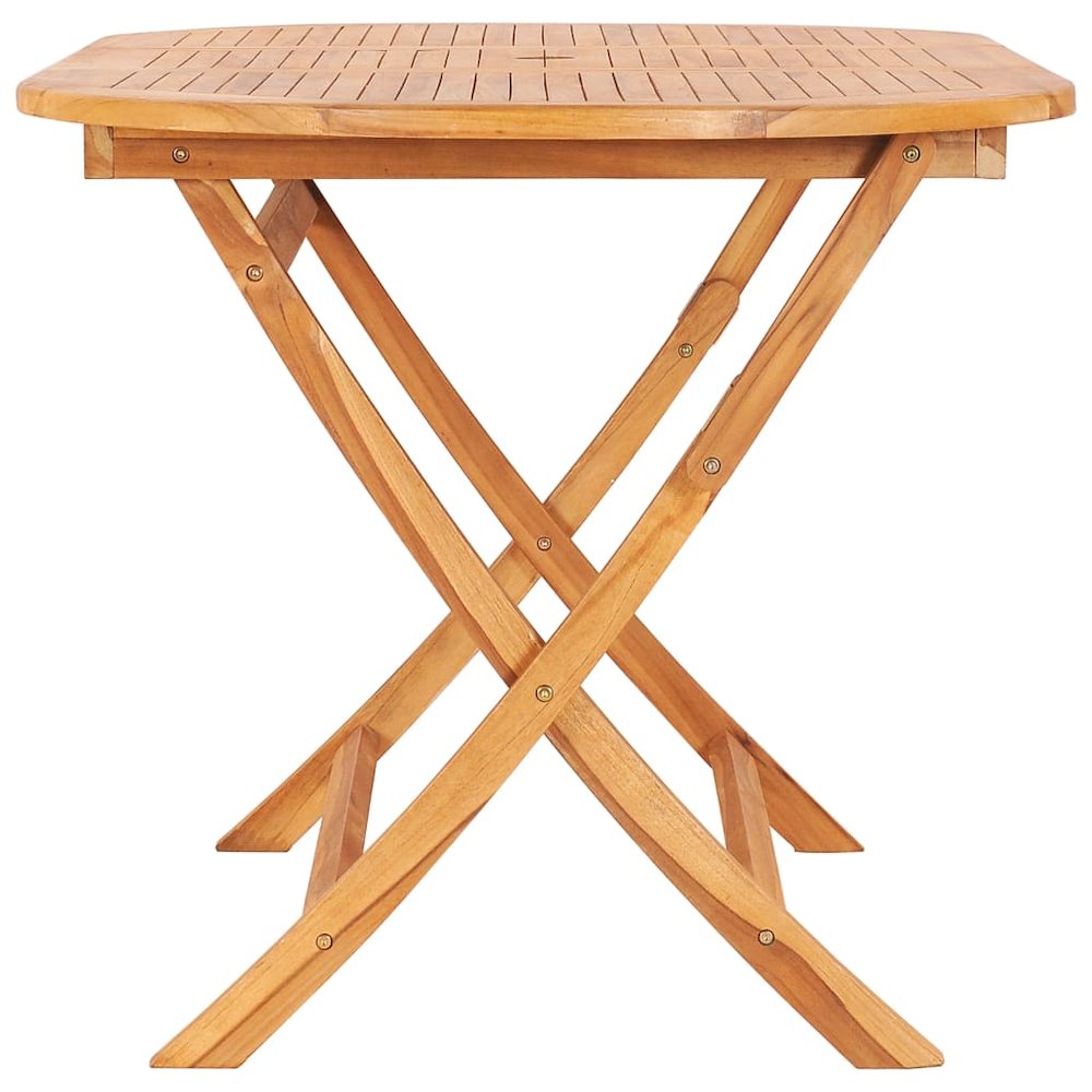 Garden Table And Chair Natural Teak. Picture 4