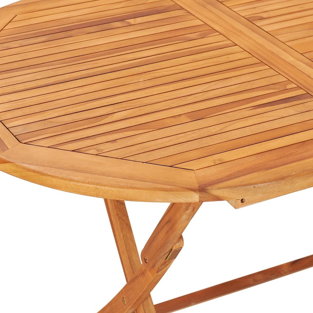 Garden Table And Chair Natural Teak. Picture 5