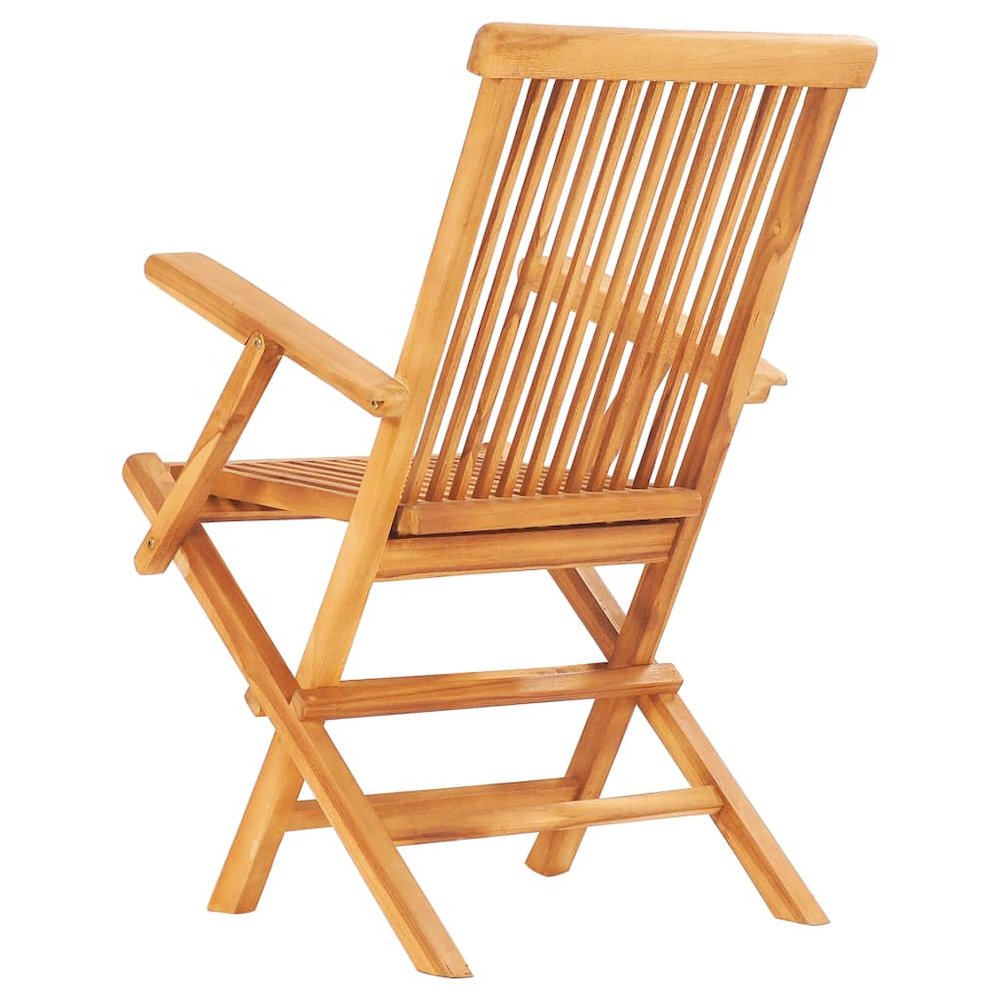 Garden Table And Chair Natural Teak. Picture 10