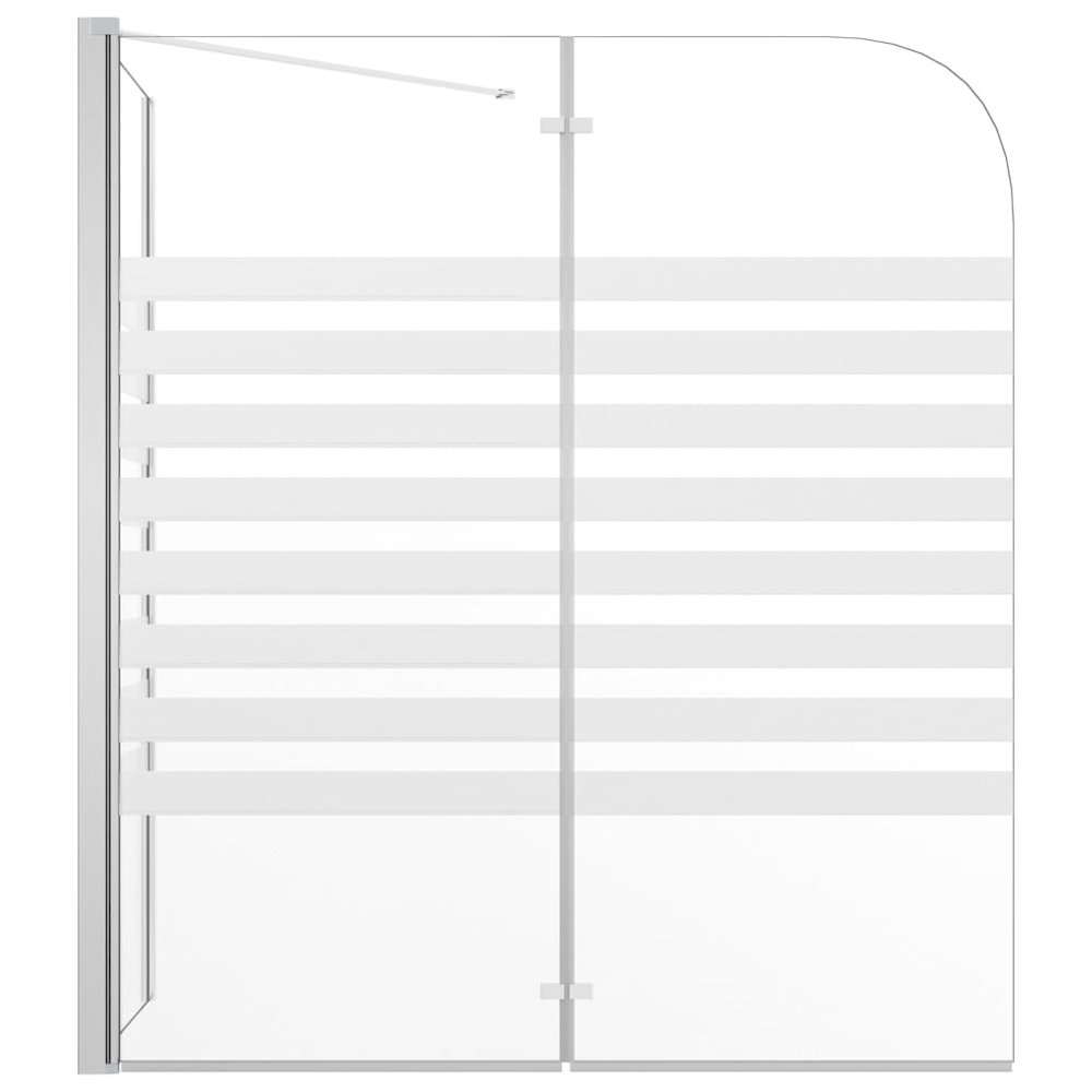 vidaXL Bath Enclosure 47.2"x26.8"x51.2" Tempered Glass Stripe. Picture 3