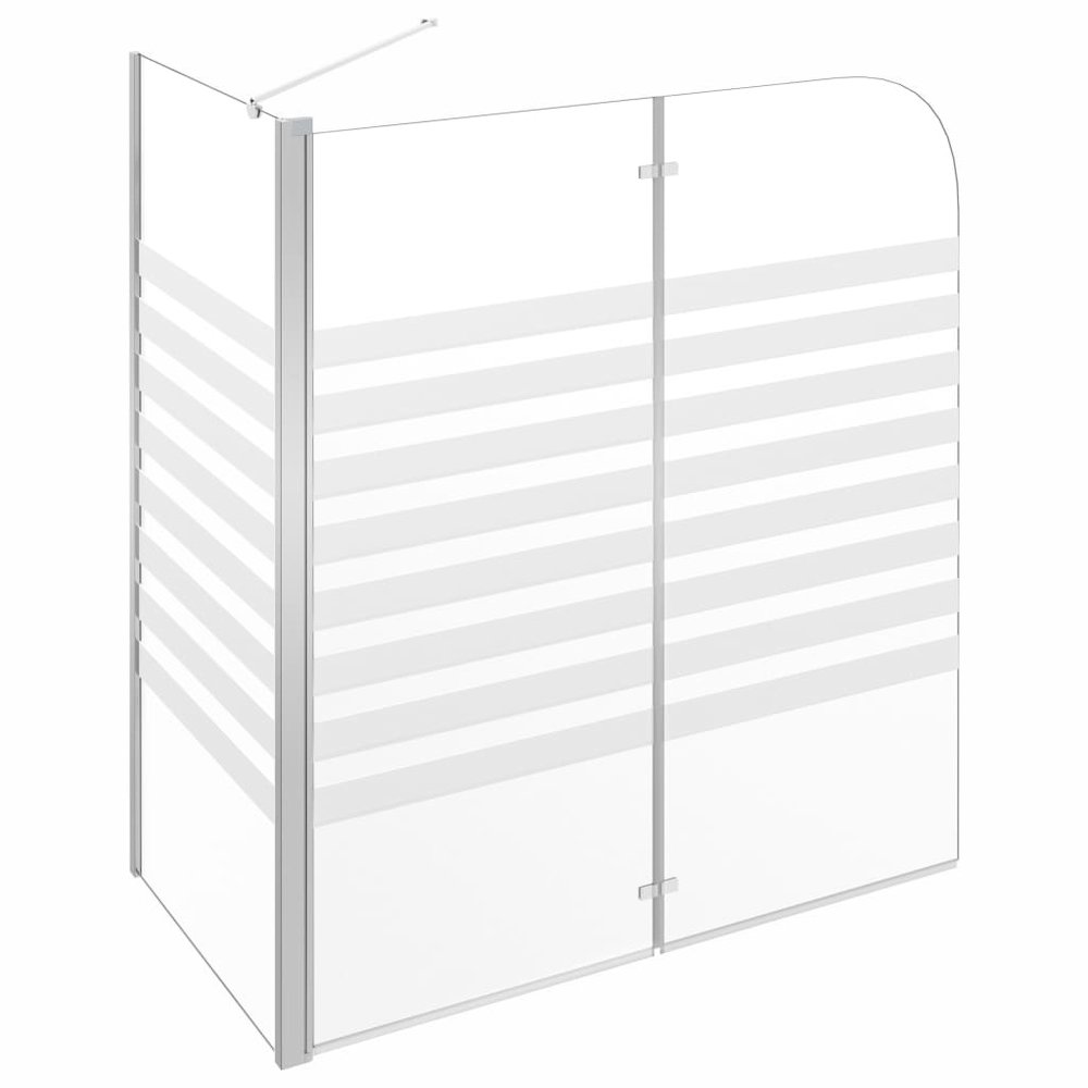 vidaXL Bath Enclosure 47.2"x26.8"x51.2" Tempered Glass Stripe. Picture 4