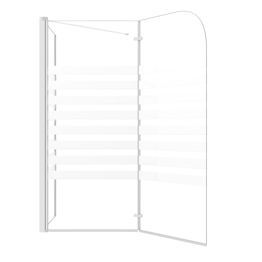 vidaXL Bath Enclosure 47.2"x26.8"x51.2" Tempered Glass Stripe. Picture 8