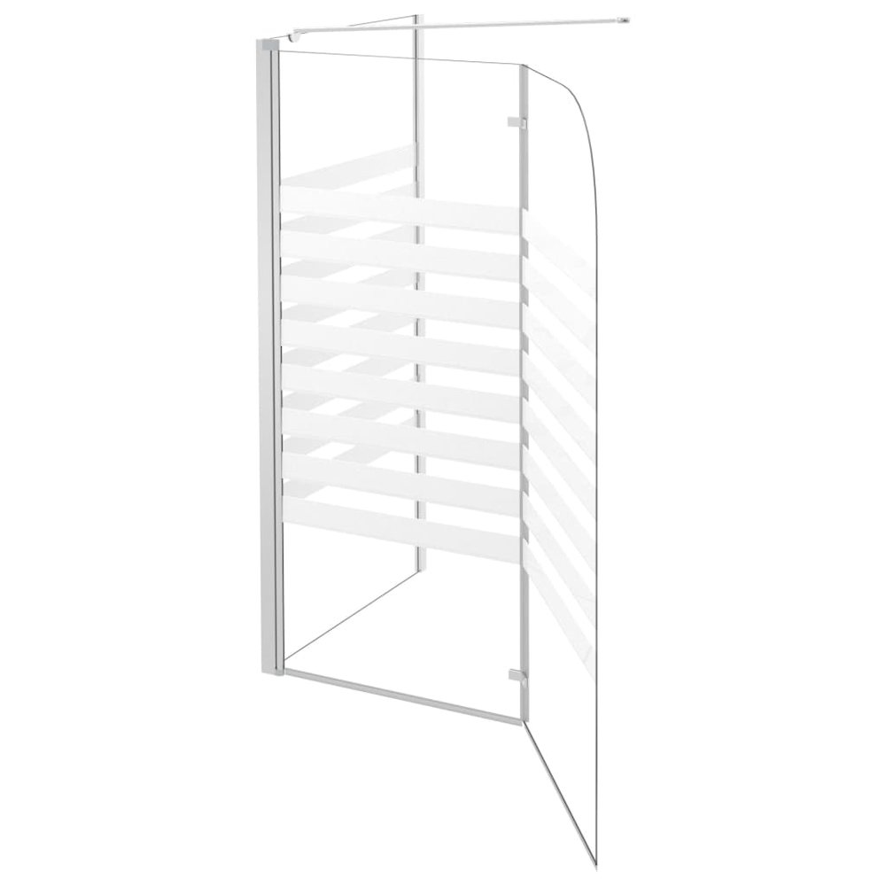 vidaXL Bath Enclosure 47.2"x26.8"x51.2" Tempered Glass Stripe. Picture 9