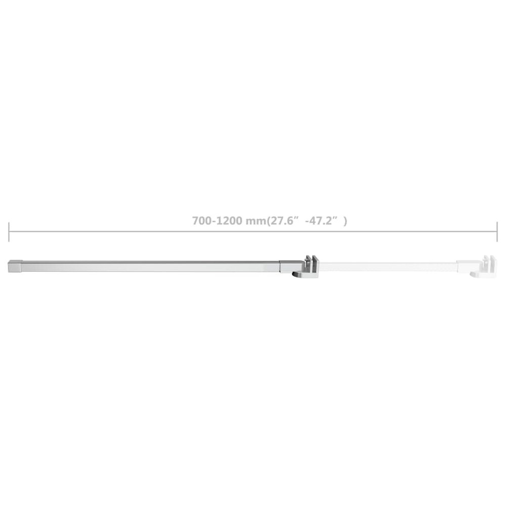 vidaXL Support Arm for Bath Enclosure Stainless Steel 27.6"-47.2". Picture 8