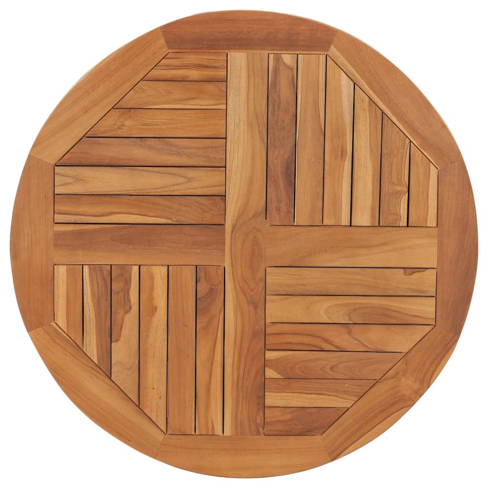 Tabletop Teak Solid teak wood Diameter 31.5 in, Thickness 1.0 in. Picture 6