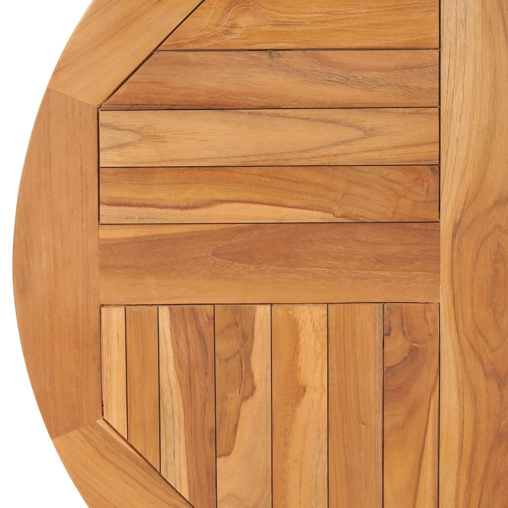 Tabletop Teak Solid teak wood Diameter 31.5 in, Thickness 1.0 in. Picture 4