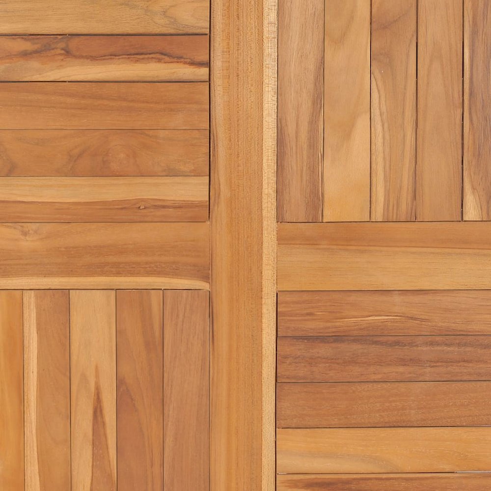 Tabletop Natural Teak Solid teak wood 35.4 in diameter Durable. Picture 5