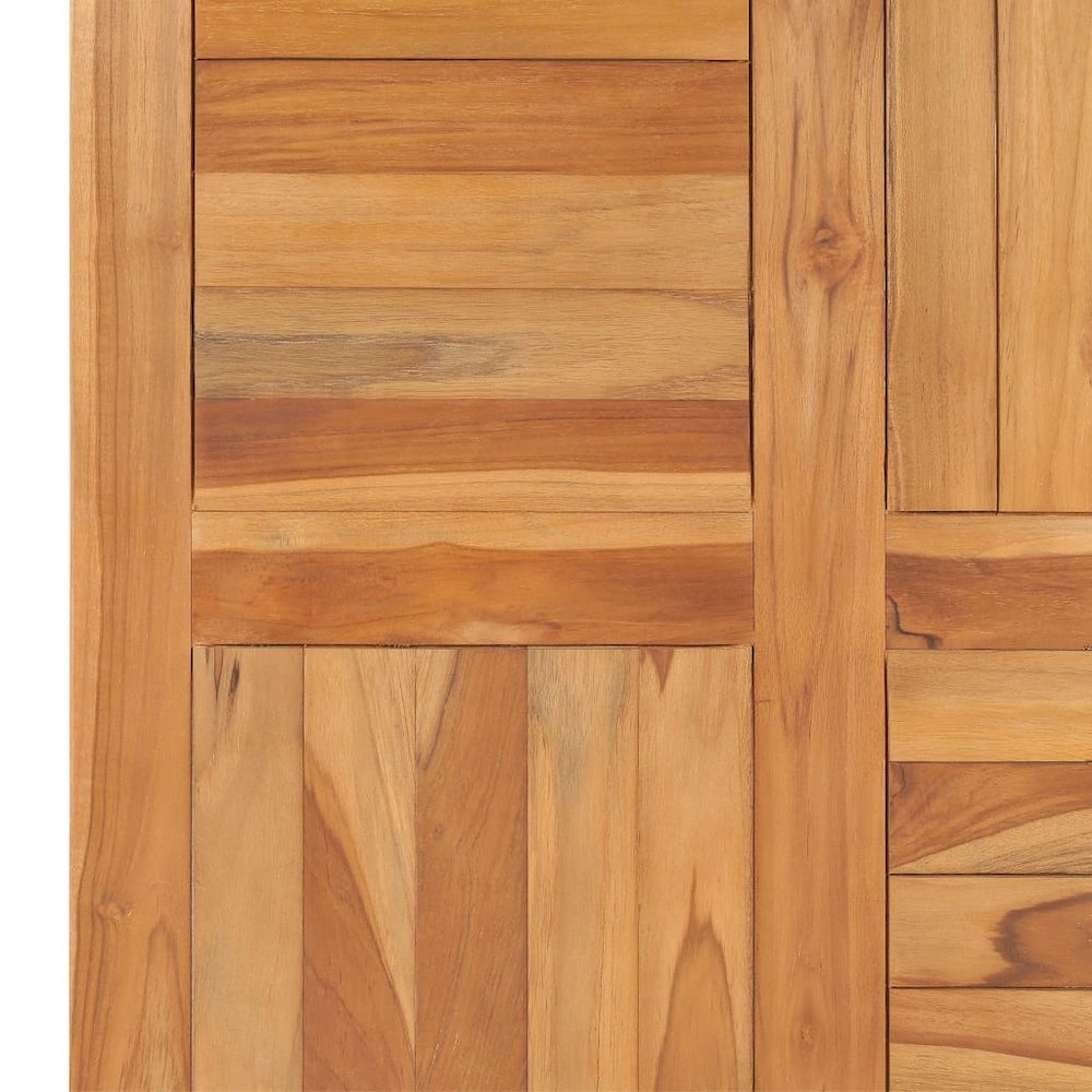 Table Top Teak Solid teak wood 27.6 x 27.6 in Durable Table Top. Picture 4