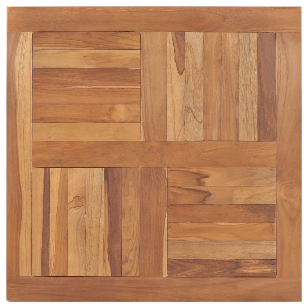 Table Top Teak Solid Teak Wood 31.5x31.5 in Durable Table Top. Picture 1