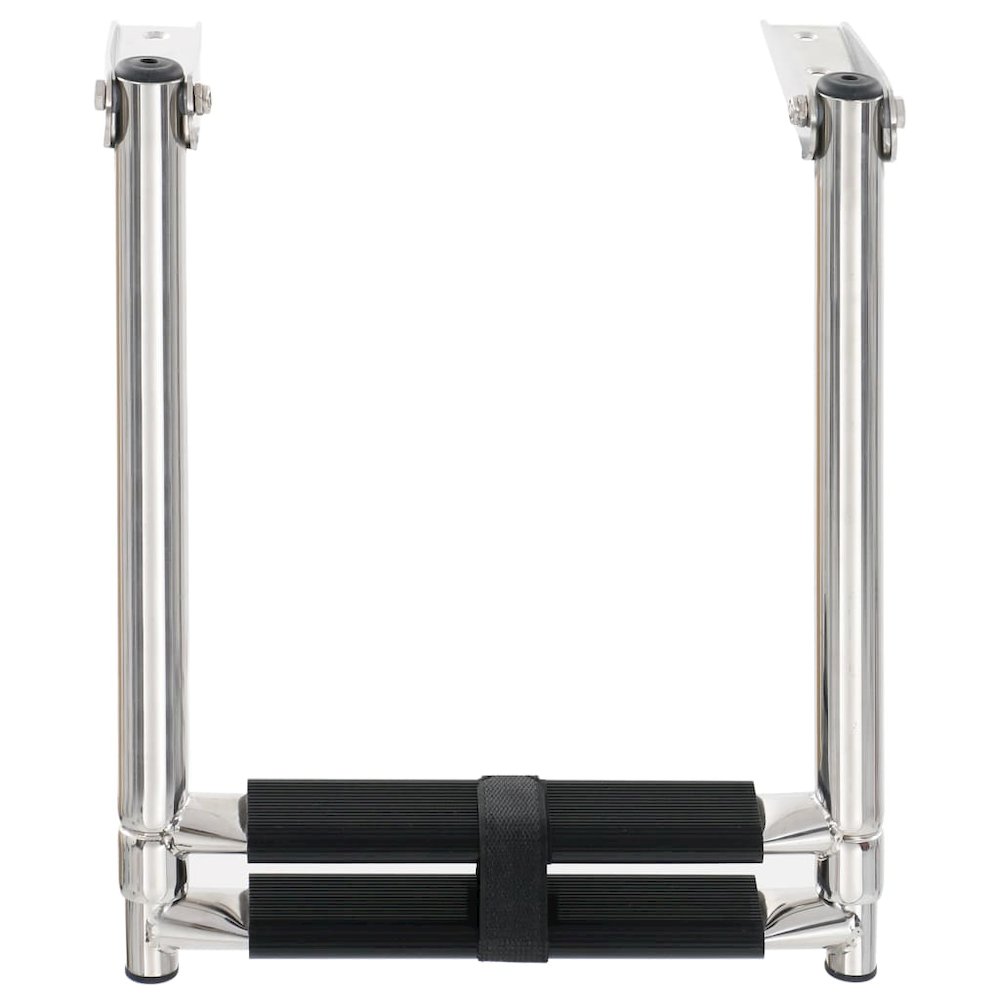 vidaXL Folding Boarding Ladder 2-step Stainless Steel, 92373. Picture 4