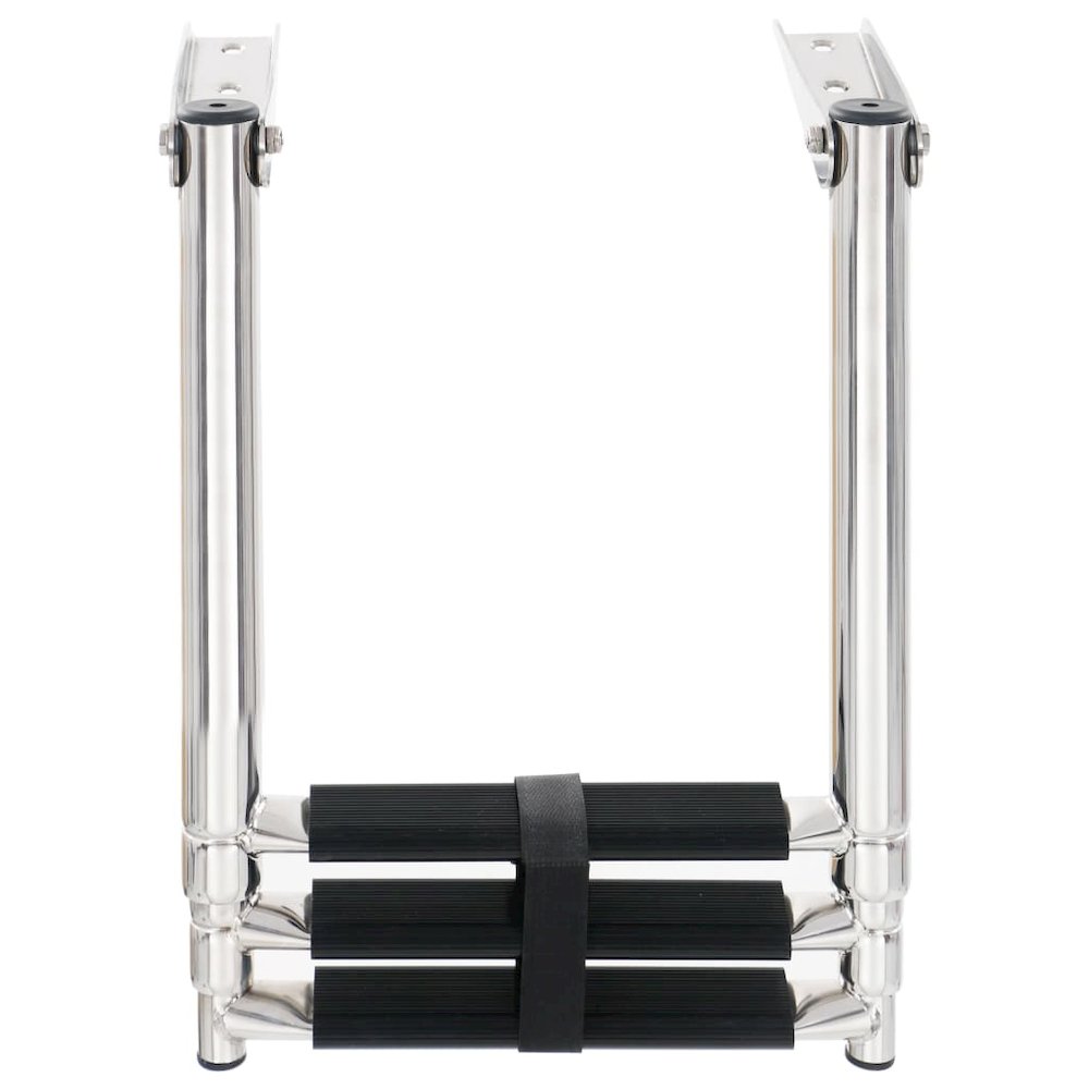 vidaXL Folding Boarding Ladder 3-step Stainless Steel, 92374. Picture 4