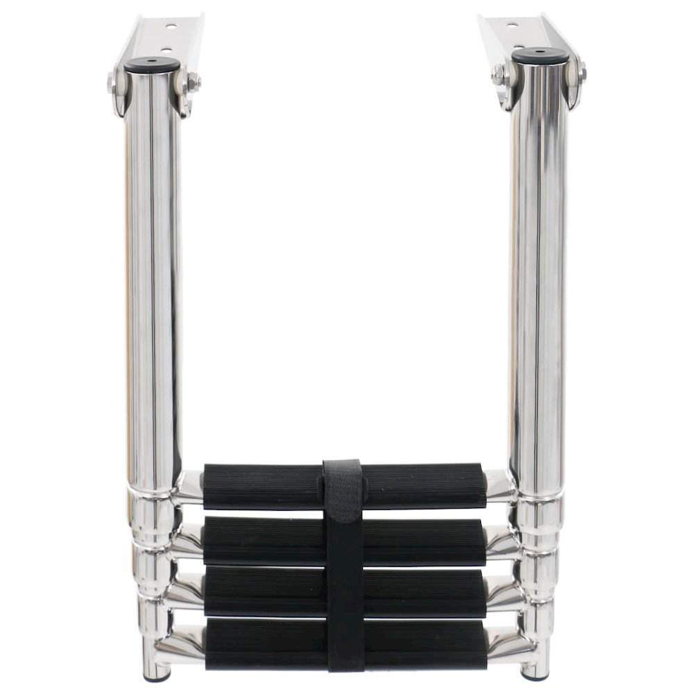 vidaXL Folding Boarding Ladder 4-step Stainless Steel, 92375. Picture 3