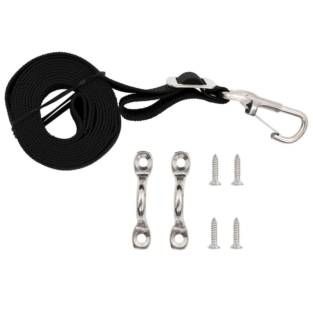 vidaXL Bimini Top Straps 2 pcs Fabric and Stainless Steel, 92388. Picture 2