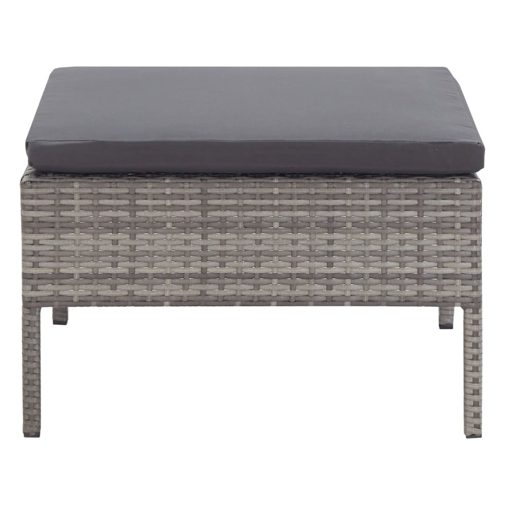 Garden Lounge Set Grey and Anthracite. Picture 11