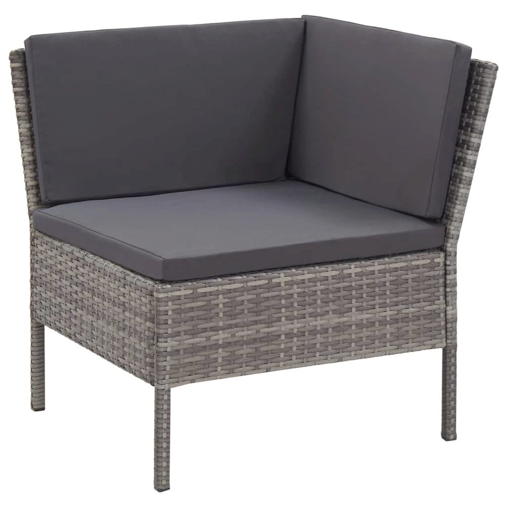 Garden Lounge Set Grey and Anthracite. Picture 3