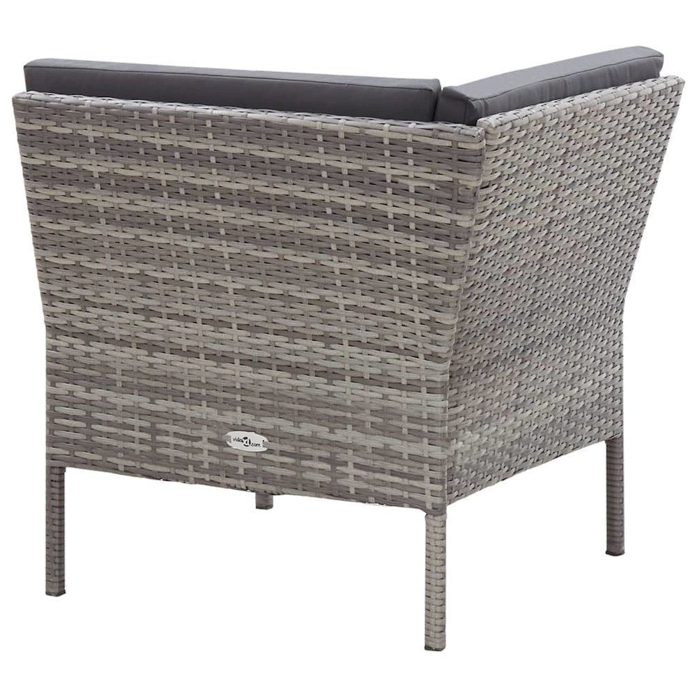 Garden Lounge Set Grey and Anthracite. Picture 5