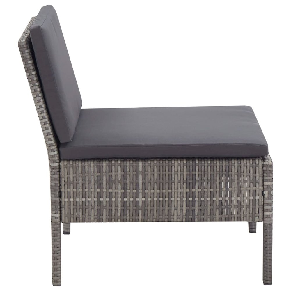 Garden Lounge Set Grey and Anthracite. Picture 7