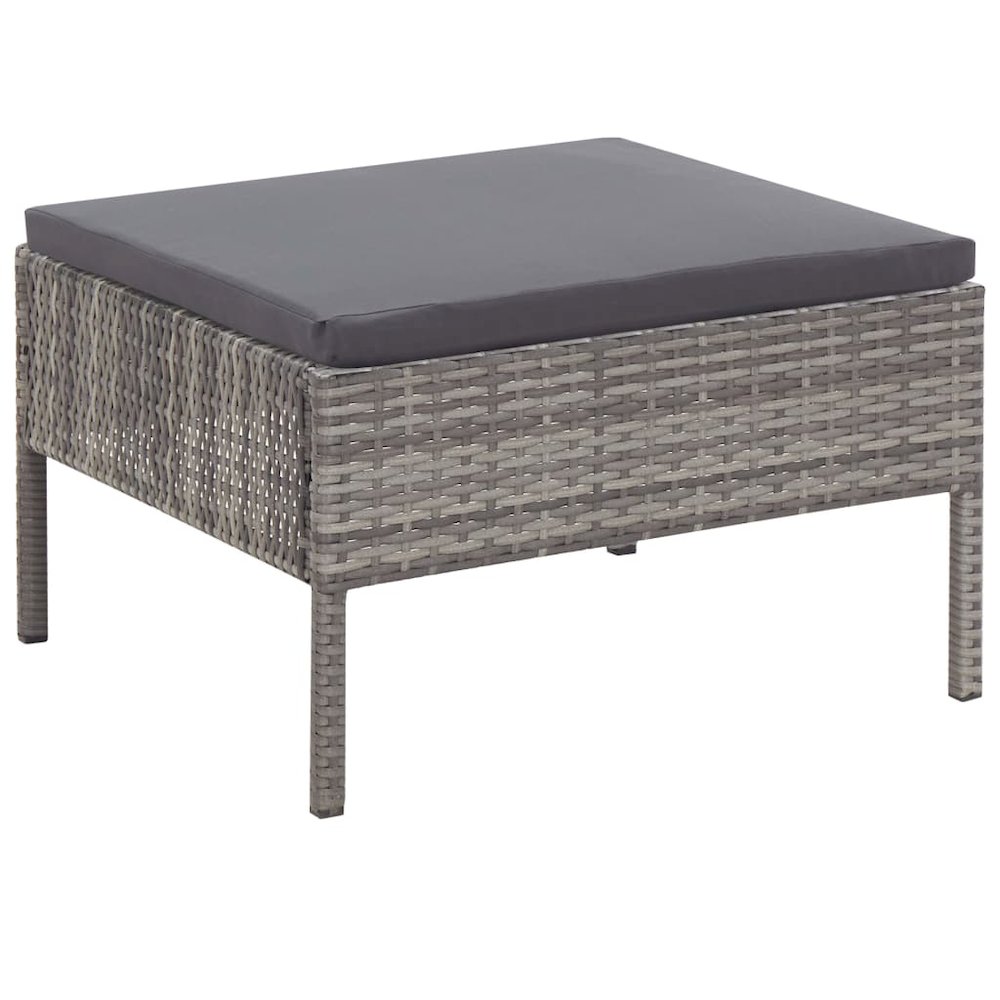 Garden Lounge Set Grey and Anthracite. Picture 10