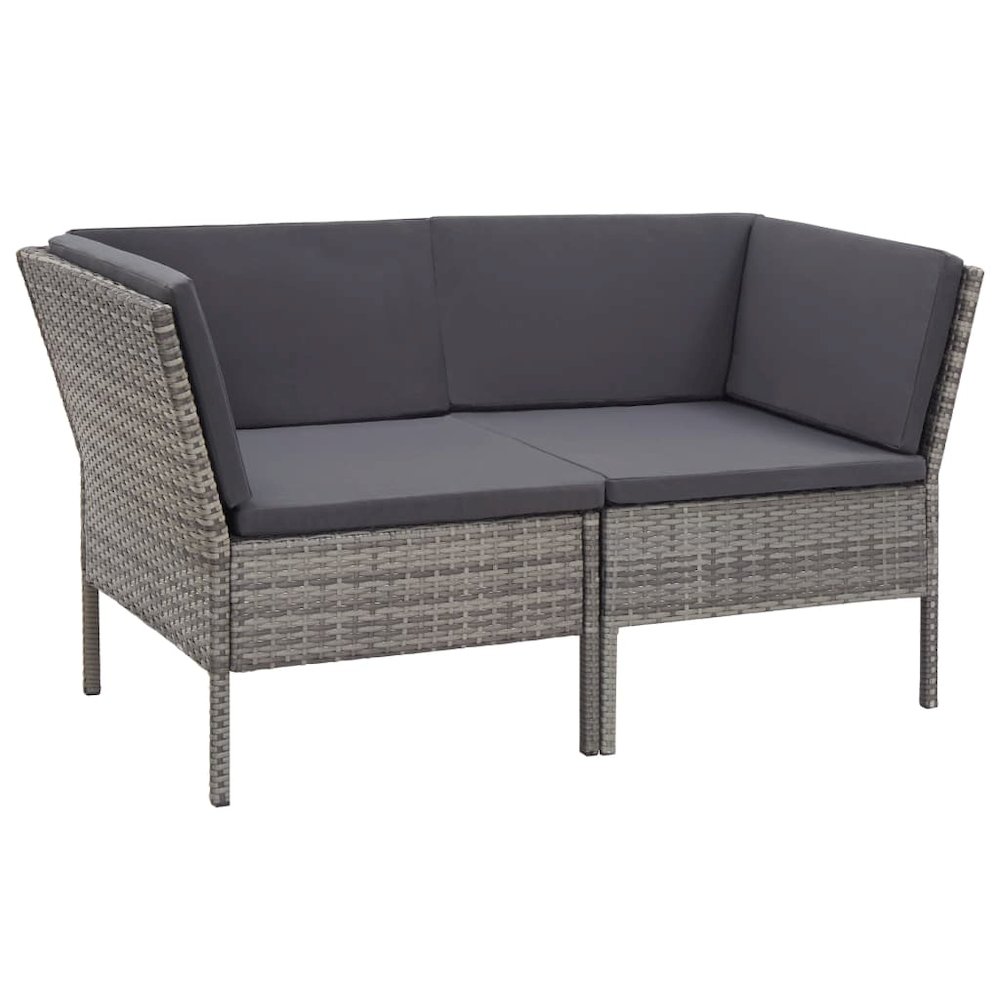 Garden Lounge Set Grey. Picture 3