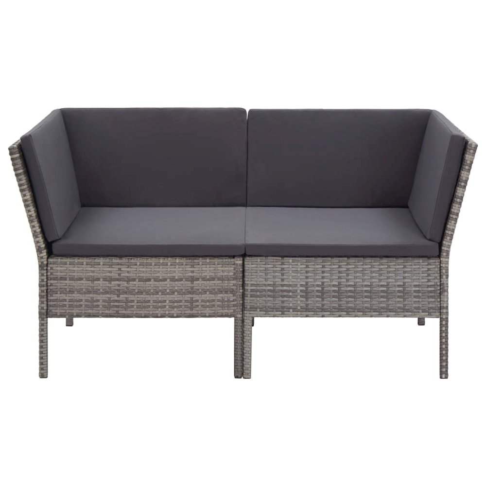 Garden Lounge Set Grey. Picture 4