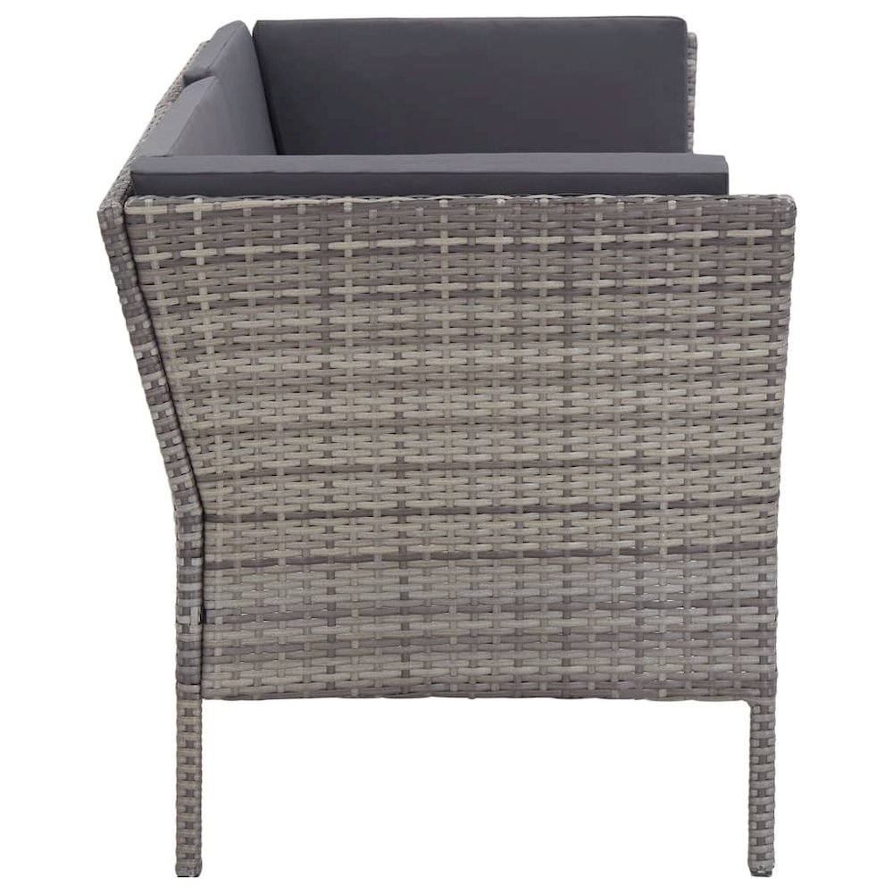 Garden Lounge Set Grey. Picture 5