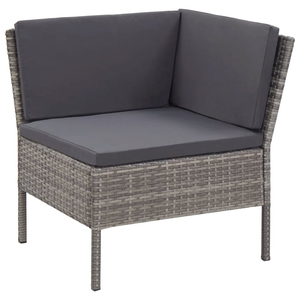 Garden Lounge Set Grey. Picture 8