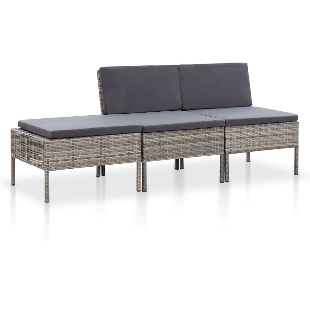 Garden Lounge Set Grey. Picture 1