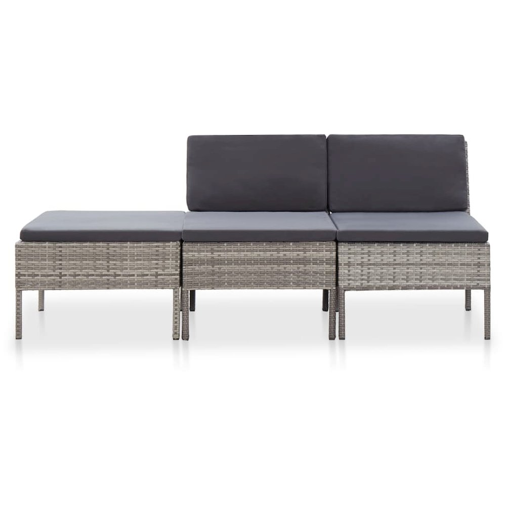 Garden Lounge Set Grey. Picture 2